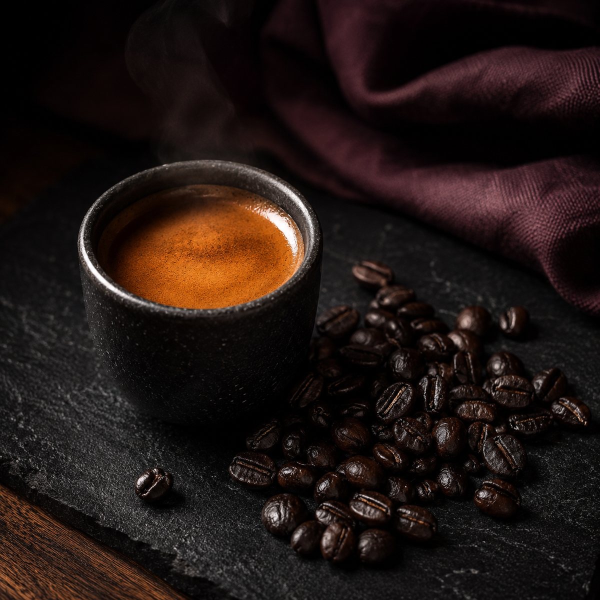 Wolf Ember Coffee Italian Roast espresso with consistently extra-dark Arabica and Robusta beans