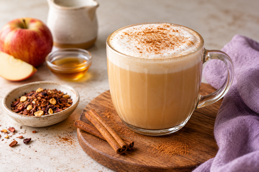 Apple Cider Rooibos Latte prepared according to the Wolf Ember recipe