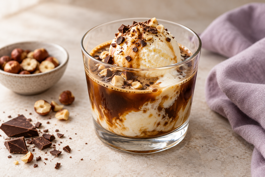 Chocolate Hazelnut Affogato prepared according to the Wolf Ember recipe