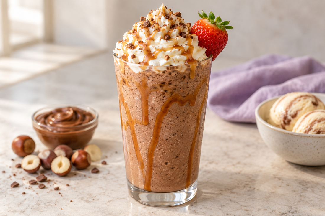 Wolf Ember Chocolate Hazelnut Bueno Frappe prepared according to the Wolf Ember recipe